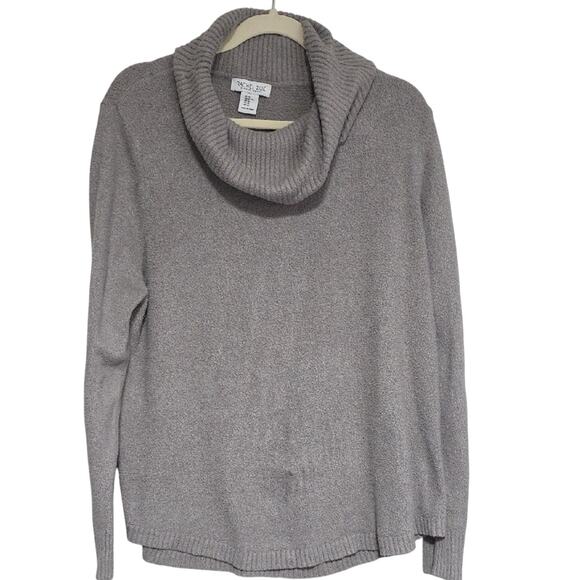 Rachel Zoe Sweaters - Rachel Zoe Womens Sz XL Gray Soft Cozy Neutral Ski Lodge Cowl Neck Sweater